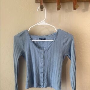GAP Light Blue Long Sleeve Top